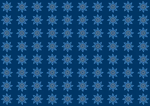 Patrón Sin Costura Con Flores Azules — Foto de Stock