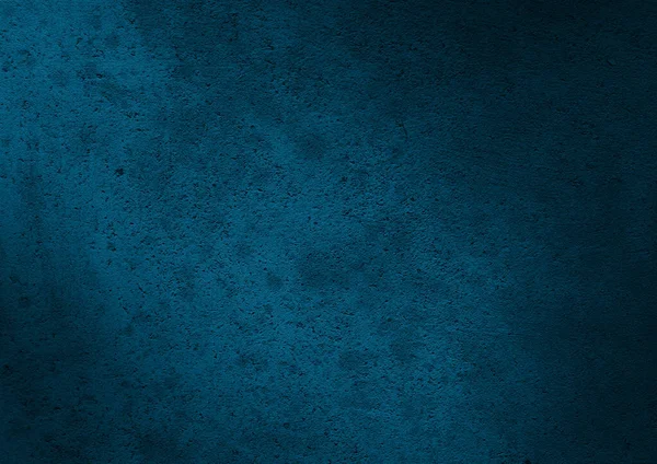 Modrý Abstraktní Grunge Pozadí Tmavá Textura Stěny — Stock fotografie