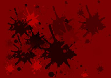 Fotokopi alanı sıçrama desenli kırmızı renk soyut yaratıcı arkaplan