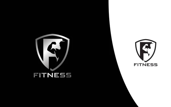 Fitness Moderno Logotipo Vetor —  Vetores de Stock
