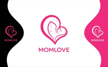 Anne ve Bebek modern logo tasarımı