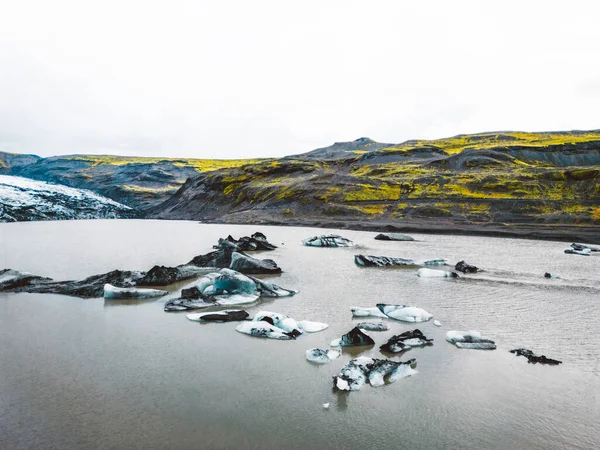 아이슬란드 아름다운 얼음으로 빙하의 차가운 풍경의 고품질 — 스톡 사진