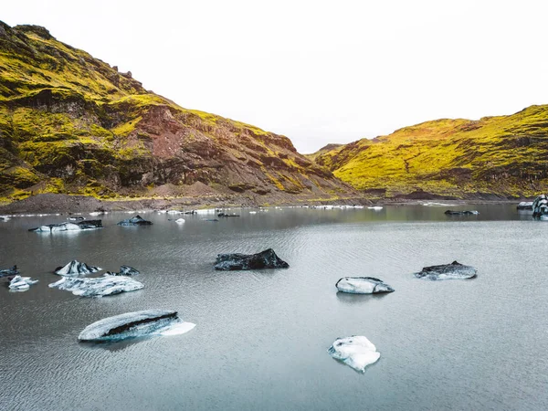 Islanda Laguna Jokulsarlon Frumoasa Imagine Peisagistică Rece Golfului Glaciar Icelandic — Fotografie, imagine de stoc