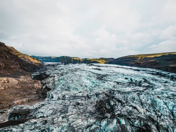 Skaftafell Glaciär Vatnajokull Nationalpark Island Hösttid Island Smältvatten Från Glaciären — Stockfoto