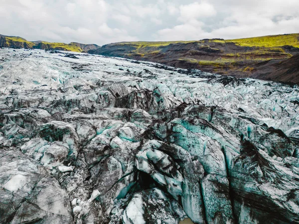 Παγετώνας Skaftafell Εθνικό Πάρκο Vatnajokull Στην Ισλανδία Φθινόπωρο Στην Ισλανδία — Φωτογραφία Αρχείου