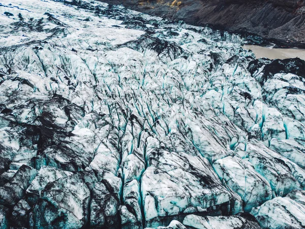 Vatnajokull Glaciär Vatnajokull Nationalpark Island Hösttid Island Smältvatten Från Glaciären — Stockfoto