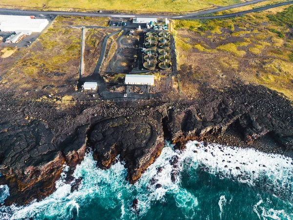 Fiskodling Vid Havet Island — Stockfoto