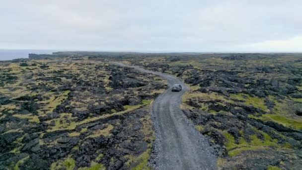 Tenger Mellett Nyugat Izlandi Hegyvidéki Snaefellsnes Félsziget Kilátás Pont Közelében — Stock videók