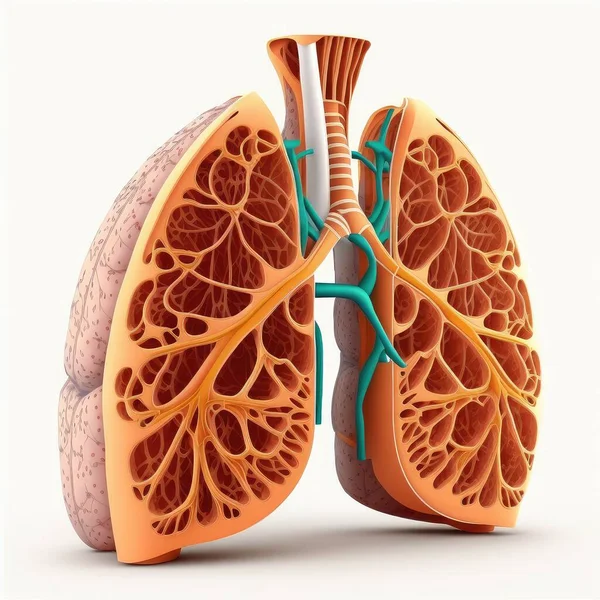 Akciğerlerin Sembolü Nefes Alıyor Hamle Egzersizi Sağlık Hizmetleri Yüksek Kalite — Stok fotoğraf
