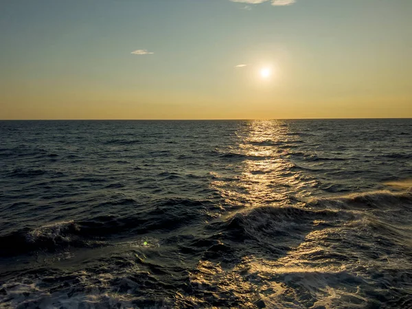 地中海上美丽的落日 — 图库照片