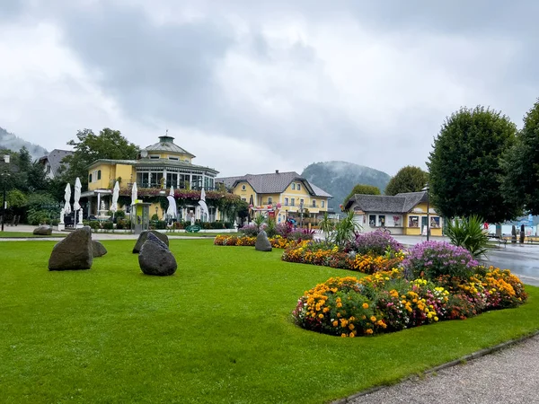 Husen Salzburg Med Blommor — Stockfoto