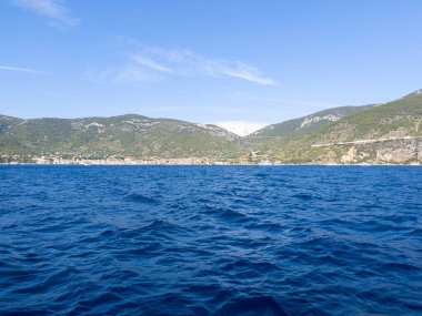 Hırvatistan 'daki Vis adasına gemiyle giriş.