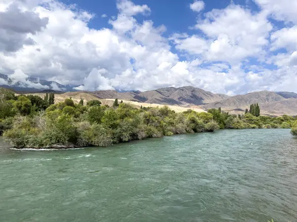 stock image A beautiful river in Kyrgyzstan.