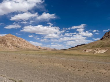 Pamir bölgesinde güzel bir manzara.