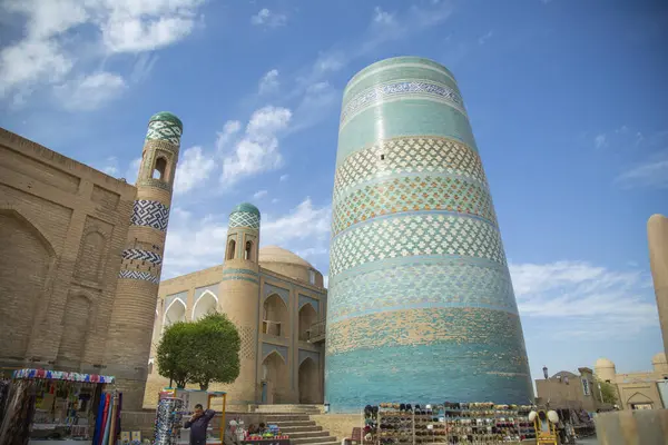 stock image beautiful madrasa in uzbekistan