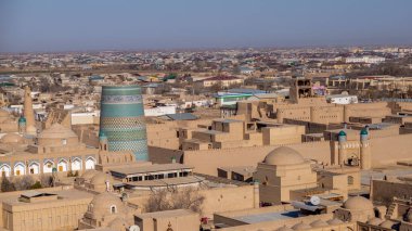 Khiva Özbekistan 'ın hava görüntüsü