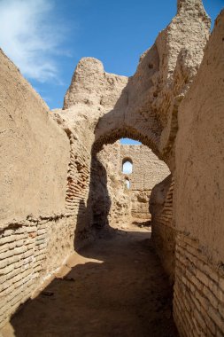 Özbekistan 'daki tuğla taş bina
