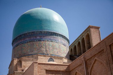 Özbekistan 'daki tarihi binanın yakın görüntüsü