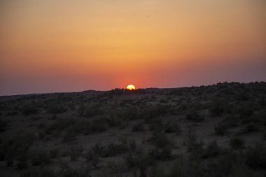 Özbekistan 'da gün batımı