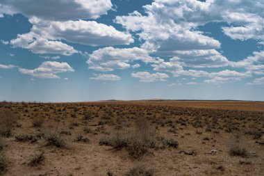 a huge desert in a central asia clipart