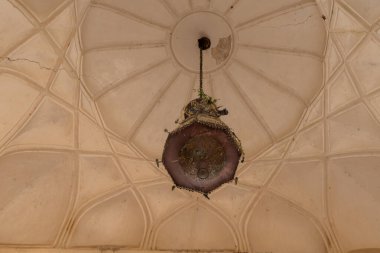 Jaipur 'da bir kalenin iç kubbesindeki kuş.