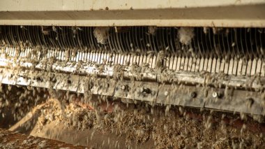 makine kapalı bakın ayrı pamuk atık ve pamuk ile