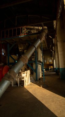 :Pamuk endüstrisinde büyük bir endüstriyel makine.