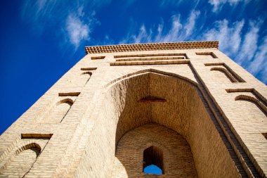tepeden tırnağa güzel bir tarihi bina, Khiva, Khoresm tarım vahası, Hisar.
