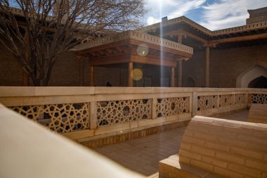 Tarihi şehirdeki eski mezarlık Kale, Khiva, Horesm tarım vahası, Kale..