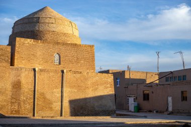 Kalenin içindeki tarihi bina, Khiva, Horesm tarım vahası, Hisar..