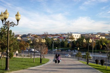 Özbekistan Semerkand 'ın İpek Yolu' ndaki eski mezarlık