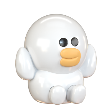 Beyaz ördek oyuncağı, arka plan oyuncağı yok..