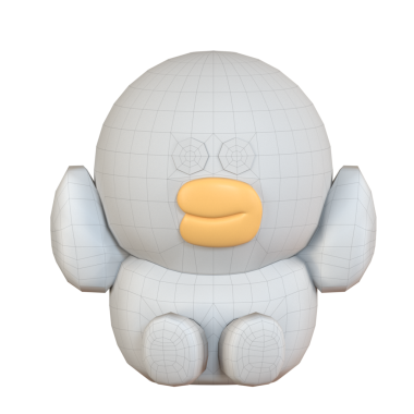 Beyaz ördek oyuncağı, arka plan oyuncağı yok..