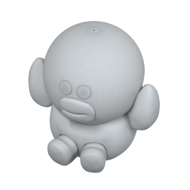 Beyaz ördek oyuncağı, arka plan oyuncağı yok..