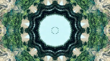 Geometrik şekillerin girdabı DMT varlıkların enerjisi, üç boyutlu renksiz psikedelik döngü sanatı yeni çağ dmt 'si için soyut mandala deseni, lsd ruhsal uyanış ve açılış çakrası.