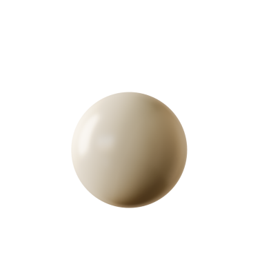 Beyaz arka planda beyaz bir top var. Top yuvarlaktır ve parlak bir yüzeye sahiptir. Topun neden yapıldığı belli değil, ama katı bir nesne.