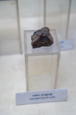 Chennai, Tamil Nadu, Hindistan - 02.07.2025: Açık bir durumda bir kaya sergilenmektedir. Davada 