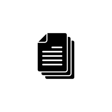 Belge simgesi vektör illüstrasyonu. Kağıt ve sembol. Dosya Simgesi