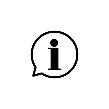 Bilgi simgesi vektör illüstrasyonu. İmza ve sembol hakkında. Faq simgesi