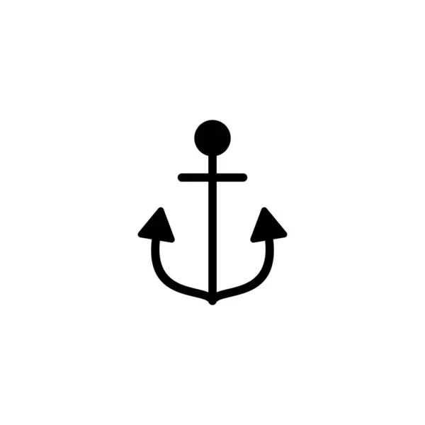 Ilustracja Wektora Kotwicy Znak Kotwicy Symbol Ikona Kotwicy Morskiej — Wektor stockowy