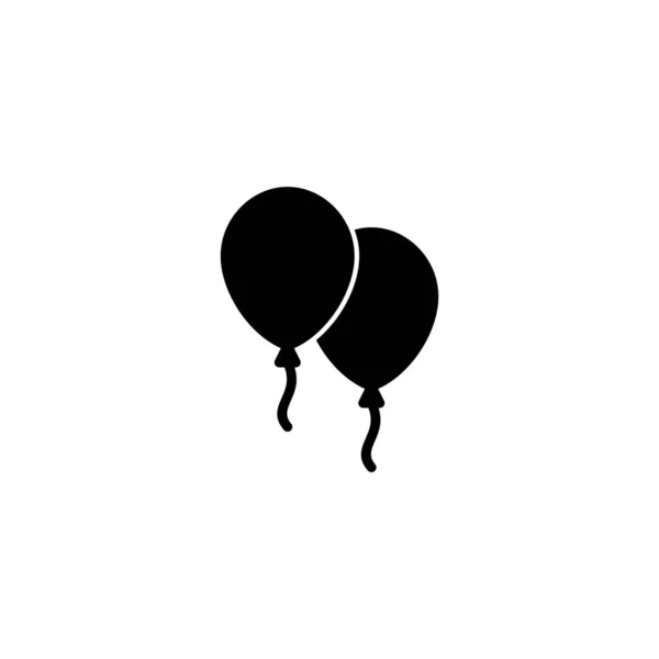 Balon Simgesi Vektör Illüstrasyonu Parti Balonu Işareti Sembolü — Stok Vektör