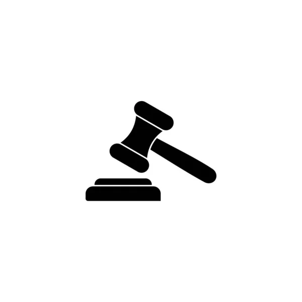Ікона Гевель Векторна Ілюстрація Суддя Дав Знак Символ Значок Закону — стоковий вектор