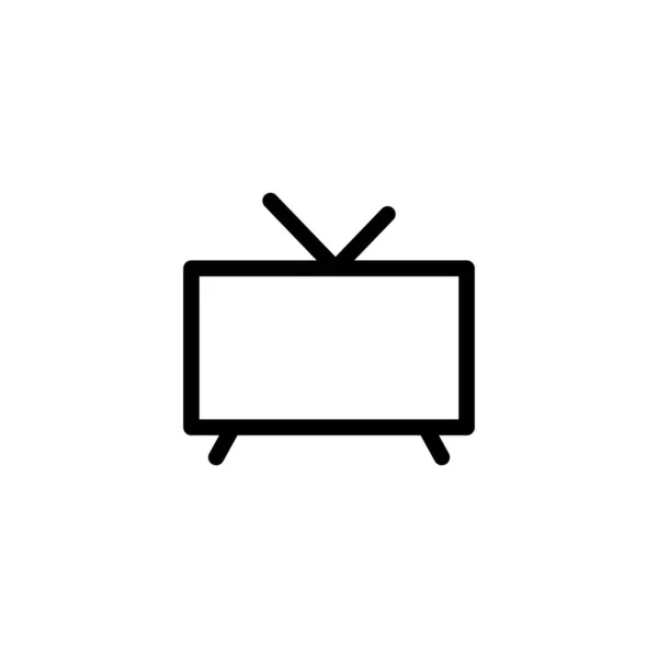 Icono Televisión Ilustración Vectorial Signo Símbolo Televisión — Archivo Imágenes Vectoriales