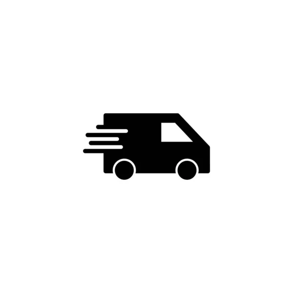 Εικονογράφηση Φορέα Εικονίδιο Φορτηγό Παράδοσης Σημάδι Και Σύμβολο Φορτηγού Παράδοσης — Διανυσματικό Αρχείο