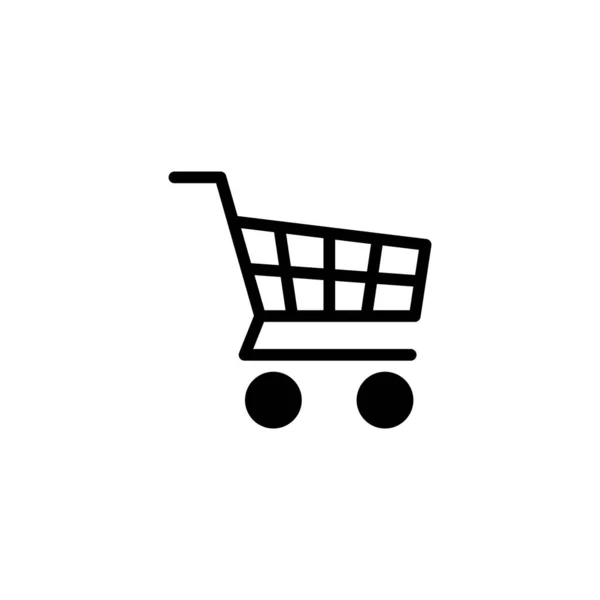 Vektor Illustration Für Shopping Symbole Warenkorbschild Und Symbol Trolley Symbol — Stockvektor