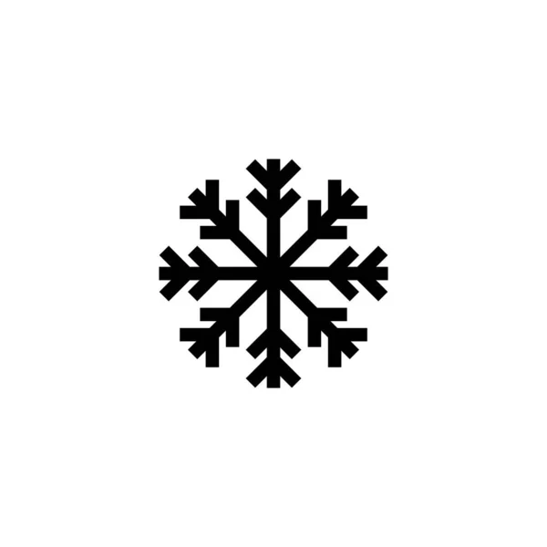 Εικονογράφηση Διάνυσμα Χιόνι Πρόσημο Και Σύμβολο Νιφάδας Χιονιού — Διανυσματικό Αρχείο