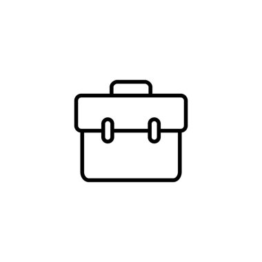 Evrak çantası ikon vektör illüstrasyonu. Bavul işareti ve sembol. bagaj sembolü.