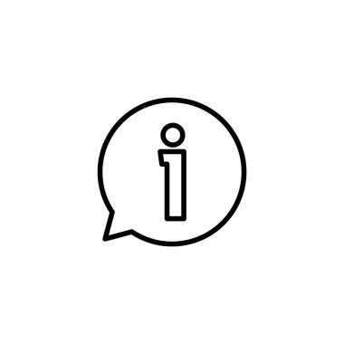 Bilgi simgesi vektör illüstrasyonu. İmza ve sembol hakkında. Faq simgesi