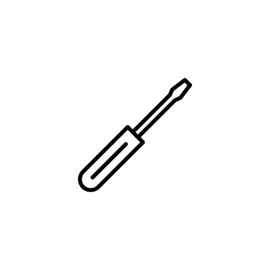 Tornavida ikonu vektör çizimi. araç işareti ve sembol