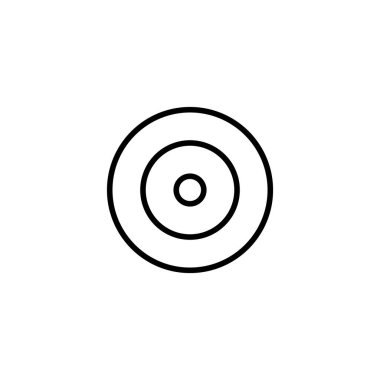 Hedef ikon vektör çizimi. hedef simge vektörü. hedef pazarlama işareti ve sembol